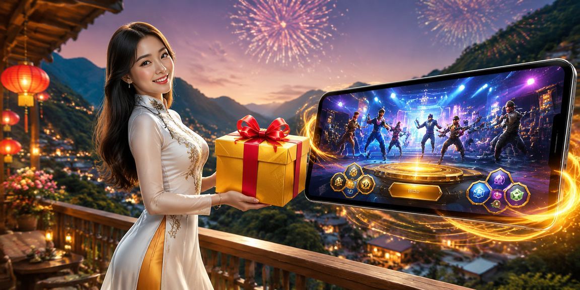 Người chơi Esports tại Sapa trong trang phục áo dài kết hợp cá cược trực tuyến