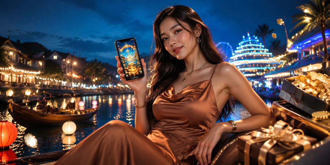 Sân khấu casino với ánh đèn neon hiện đại và cảm hứng thể thao